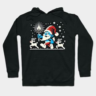 Christmas Santa with Lamp vi Hoodie